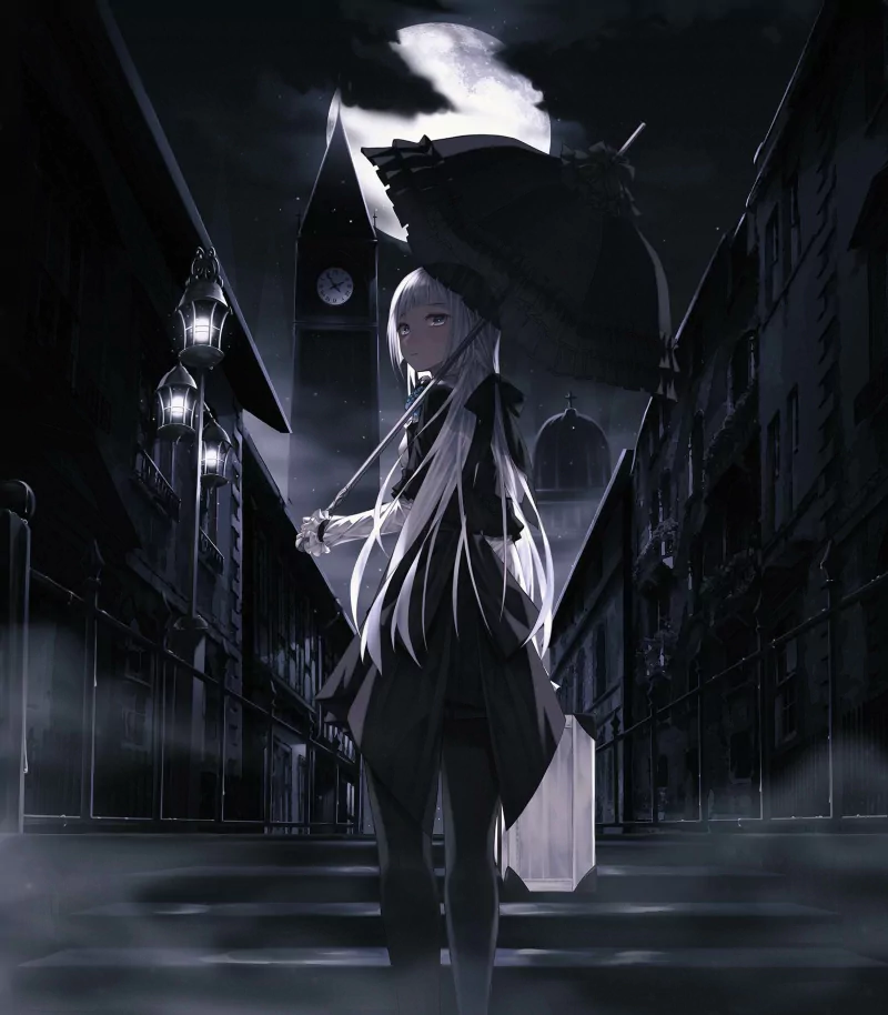 dark Anime girl anime girl dark anime dark girl Image