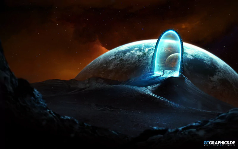 portal Sci Fi landscape sci fi portal Image