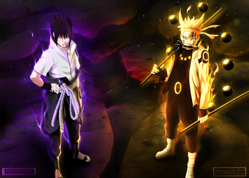 Sasuke Uchiha Naruto Uzumaki Anime Naruto Naruto & Sasuke Image