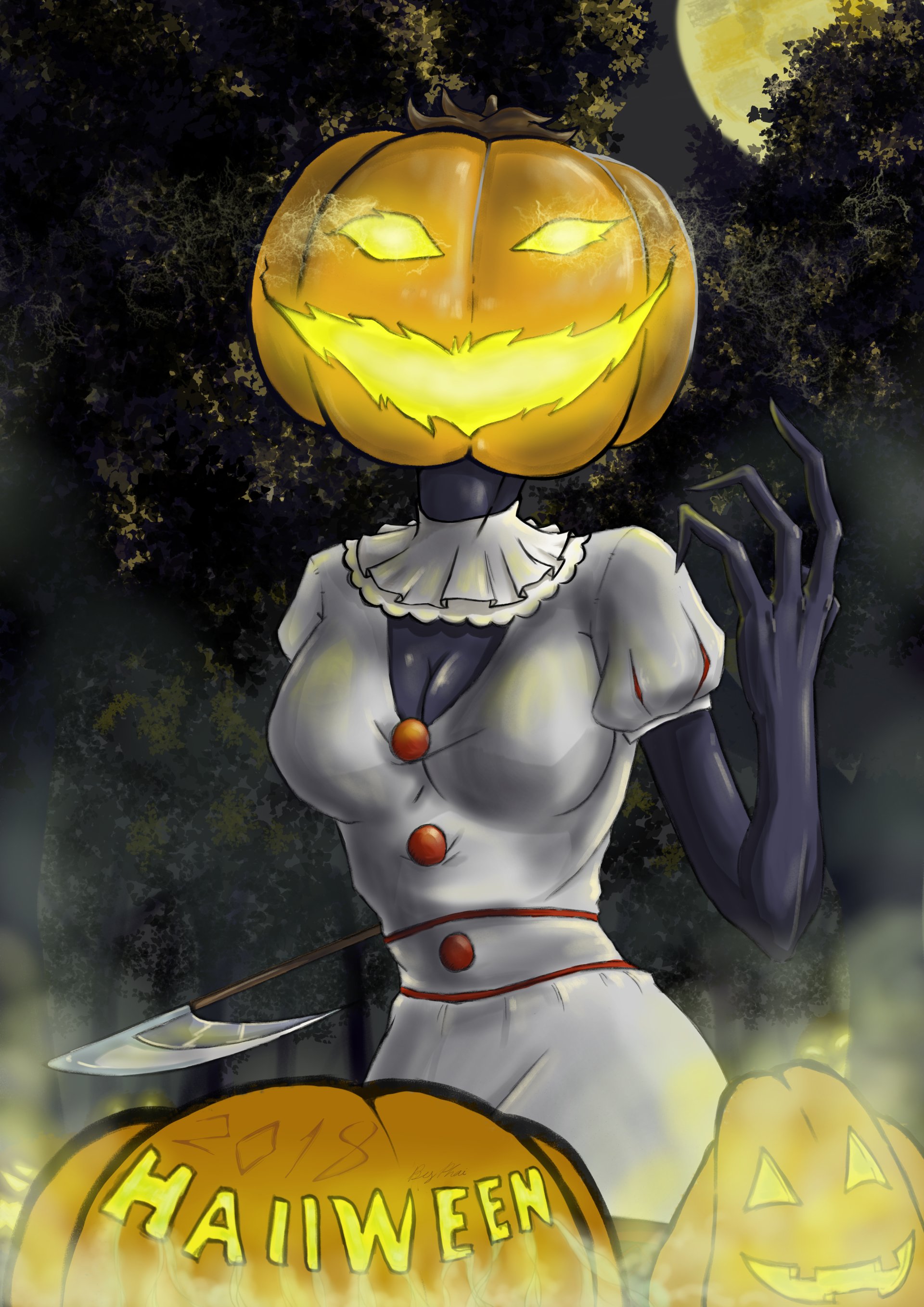 Female Jack O Lantern by Pongprom1345