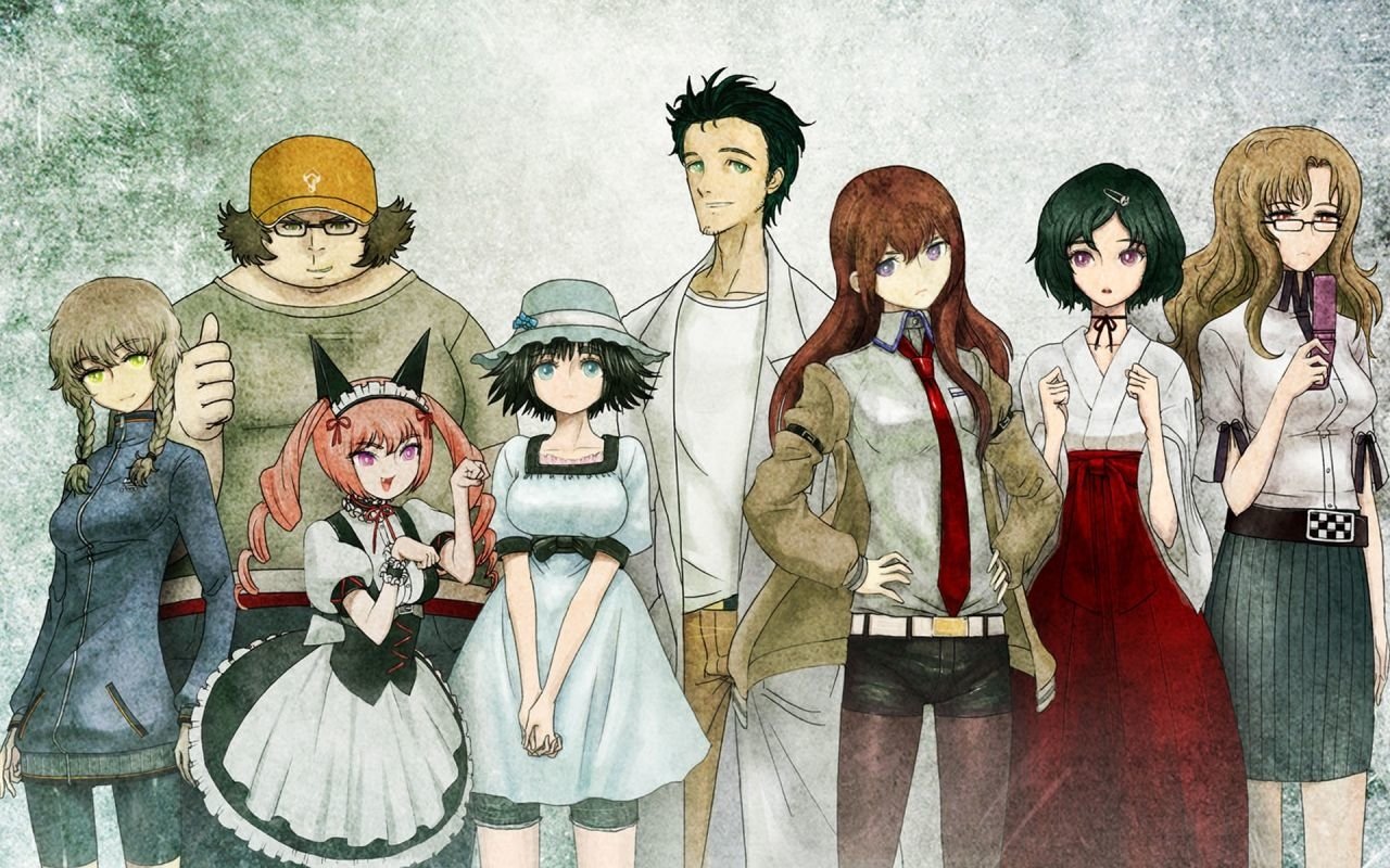Download Ruka Urushibara Mayuri Shiina Faris Nyannyan Rintaro Okabe Kurisu Makise Moeka Kiryū Itaru Hashida Suzuha Amane Anime Steins;Gate Art