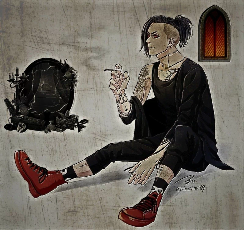 tattoo Uta (Tokyo Ghoul) gothic Tokyo Ghoul Asanao (lynch.) music lynch. Image