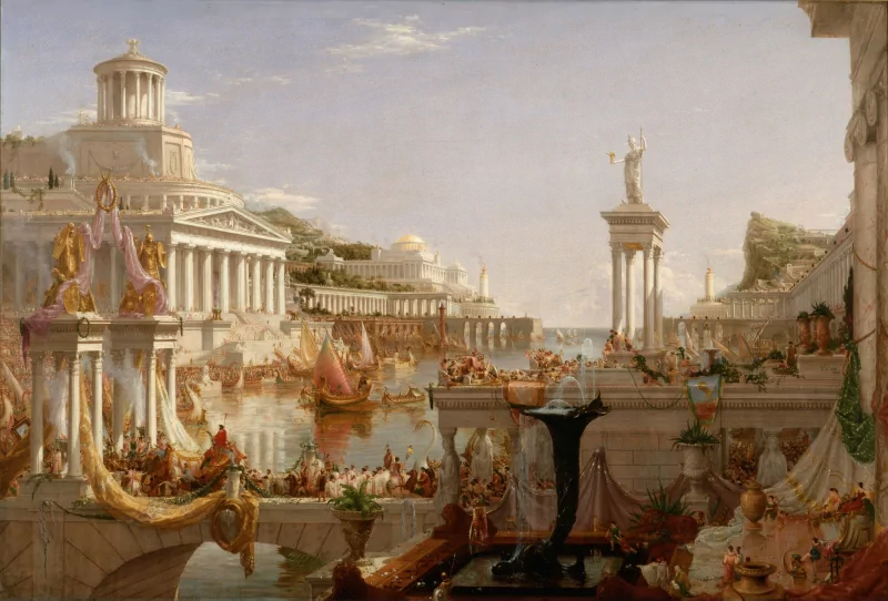  The Course of Empire by Thomas Cole