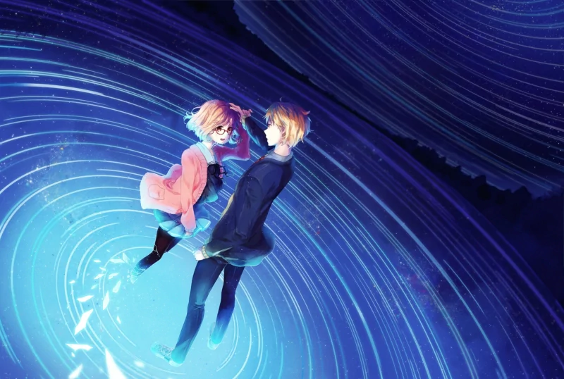 Akihito Kanbara Mirai Kuriyama Anime Beyond the Boundary Image