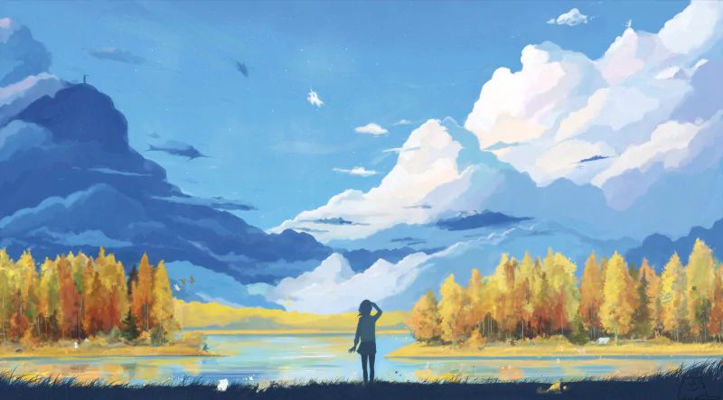 nature Anime landscape anime landscape Image