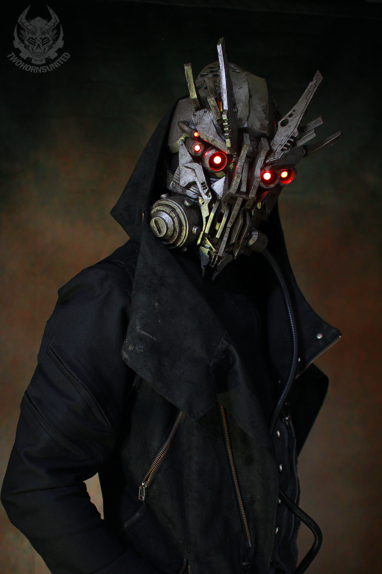 Demontech rouge cyberpunk mask by Brian Cargile