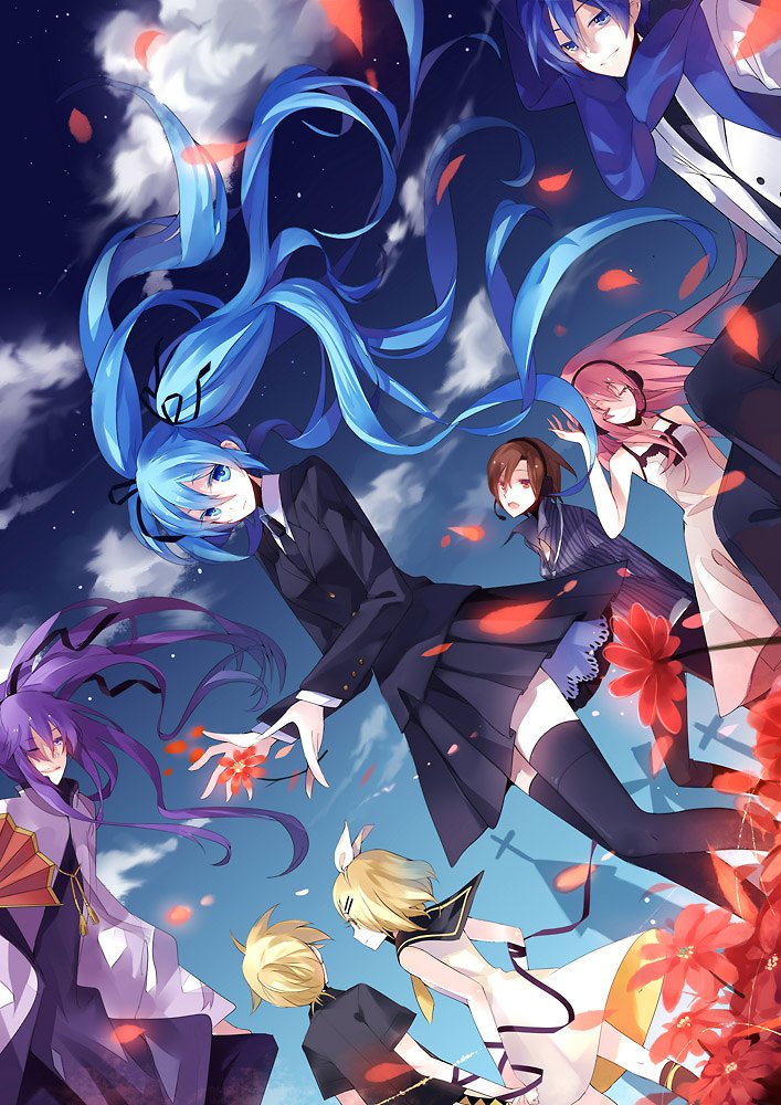 Download Meiko (Vocaloid) Luka Megurine Kamui Gakupo Kaito (Vocaloid) Rin Kagamine Len Kagamine Hatsune Miku Anime Vocaloid Art