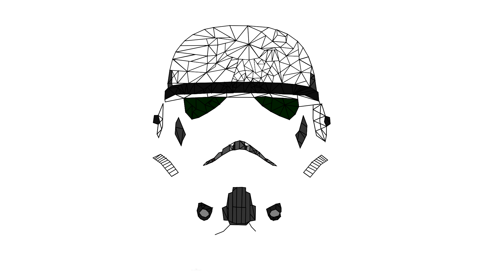 Poly Trooper / My first attempt at Poly Art! Thoughts and Criticism Please; don't try to be mean xD by TheDhaniWhite