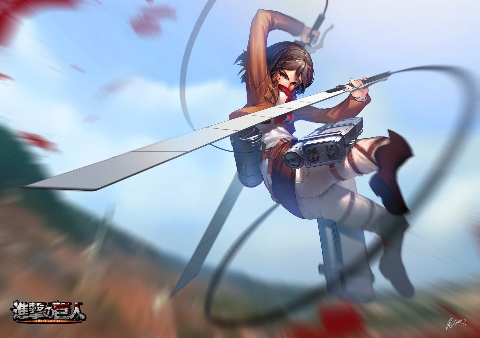 Download Mikasa Ackerman Anime Attack On Titan Art
