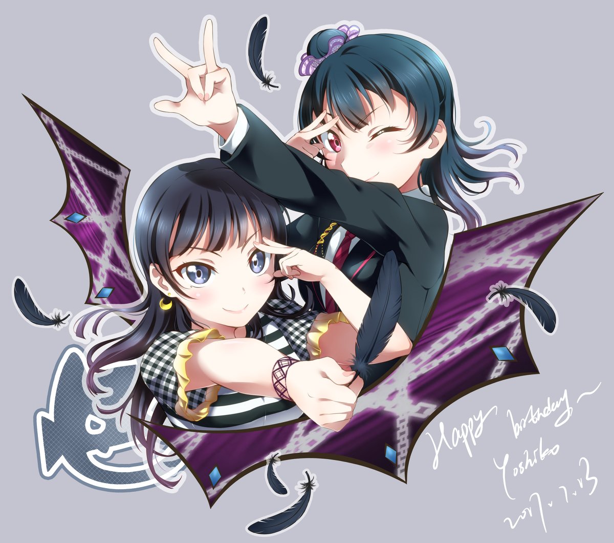 Download Aika Kobayashi Yoshiko Tsushima Anime Love Live! Sunshine!! Art