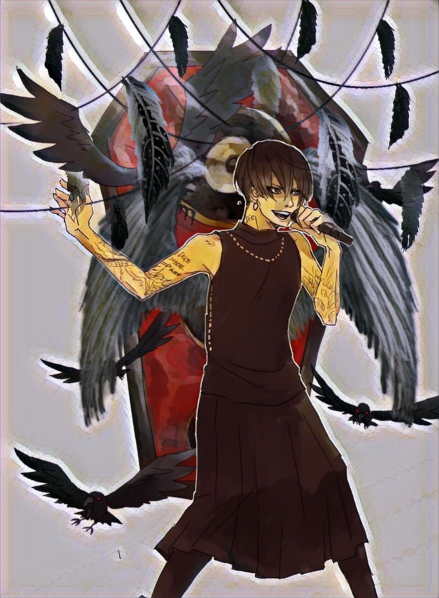 Download Gothic Raven Tattoo Wings Feather Crow Hazuki (lynch.) Music Lynch. Art