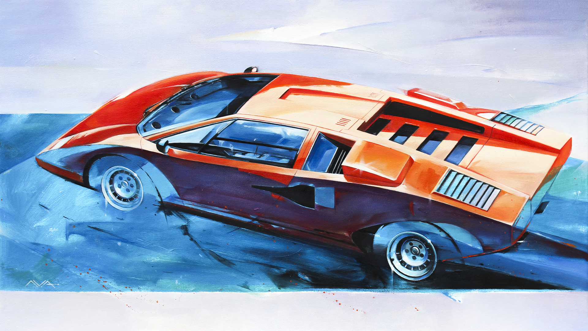 Download Vehicle Lamborghini Countach Art