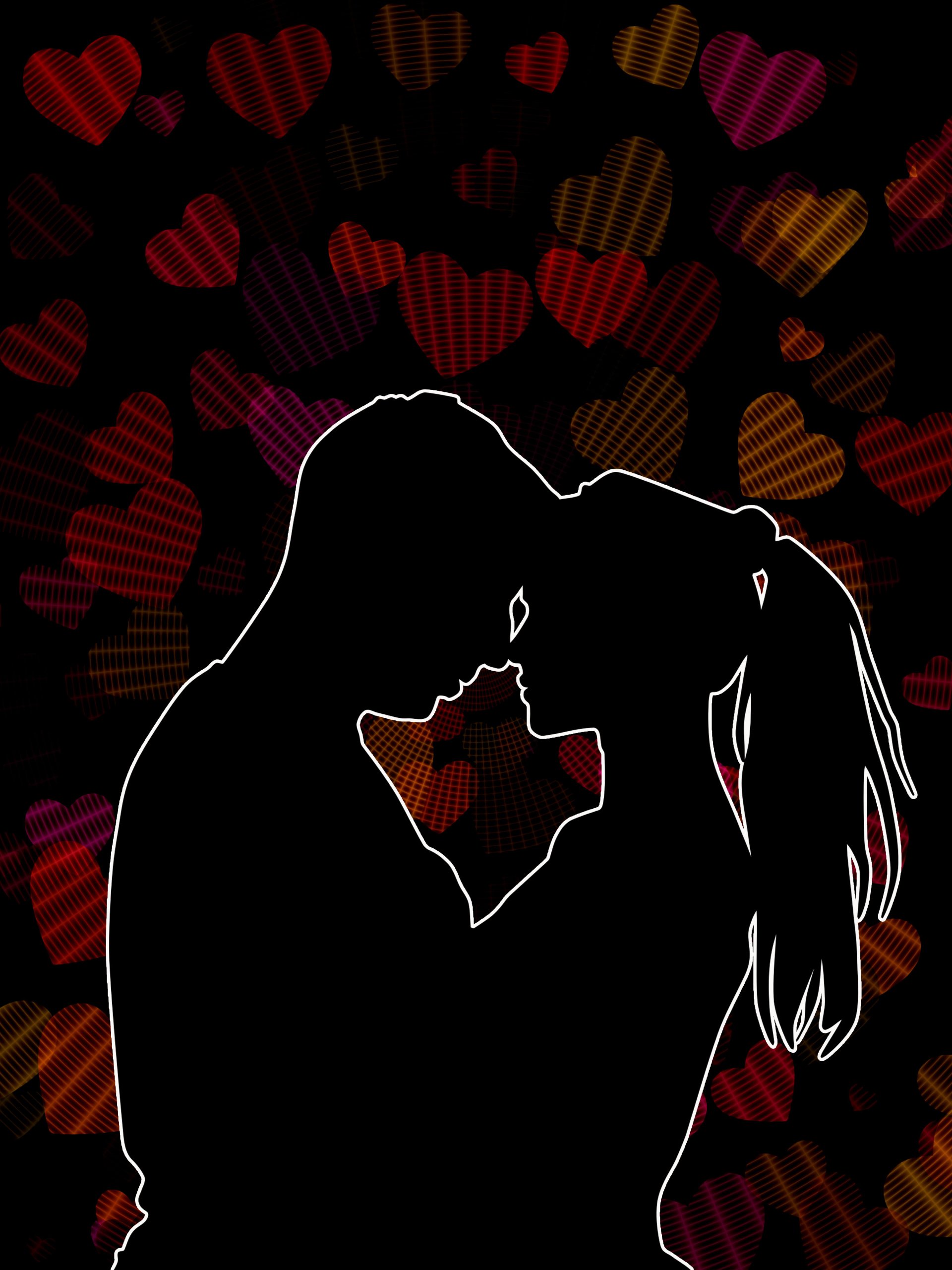 Download Romantic Silhouette Couple People Artistic Love Art by Susanlu4esm
