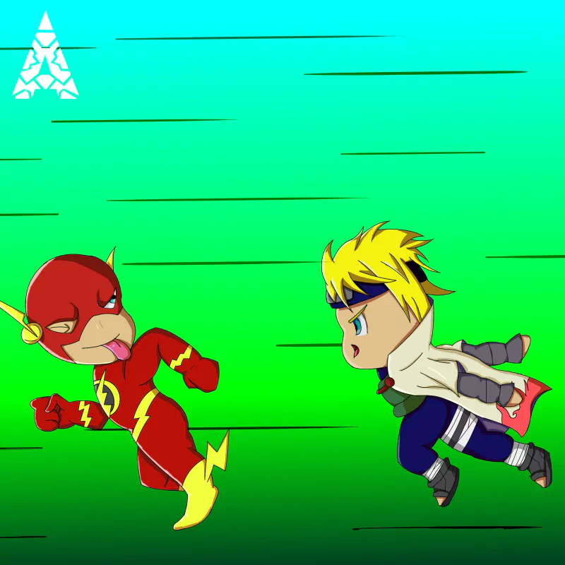  Barry Allen aka The Flash vs Minato Uzumaki aka The Yellow Flash