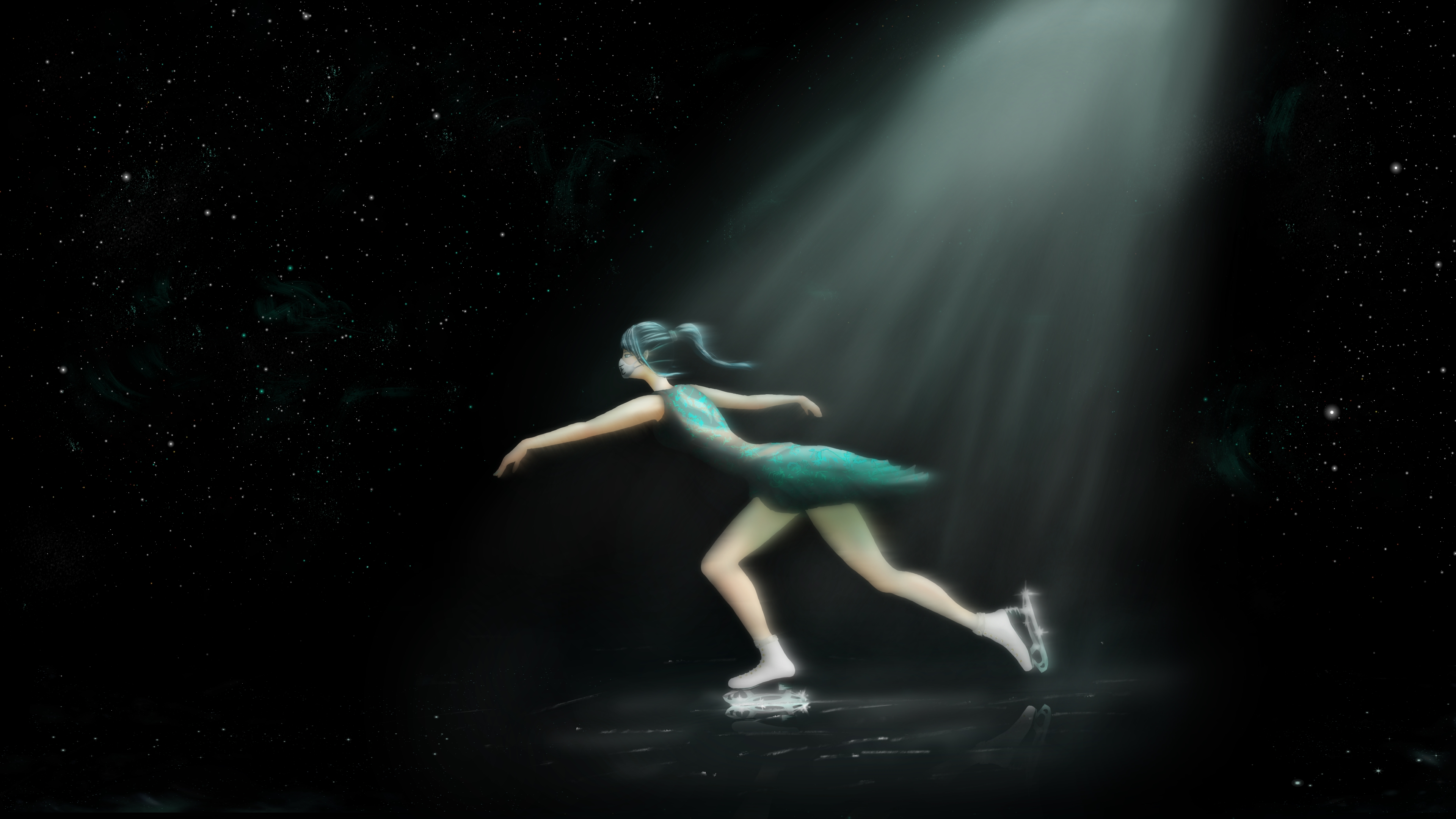 Ice skater by Orome