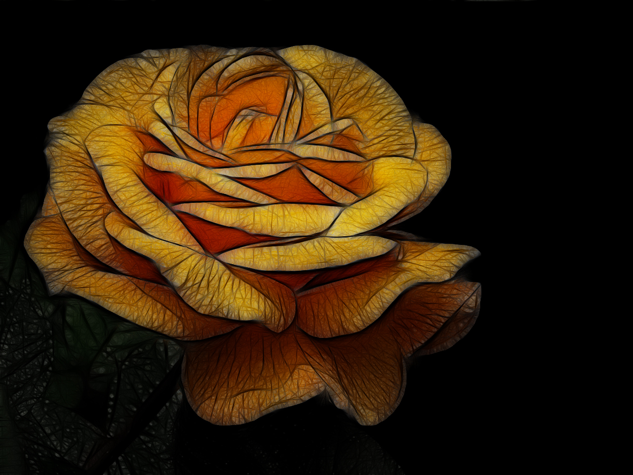 Artistic Rose Art by Susanlu4esm
