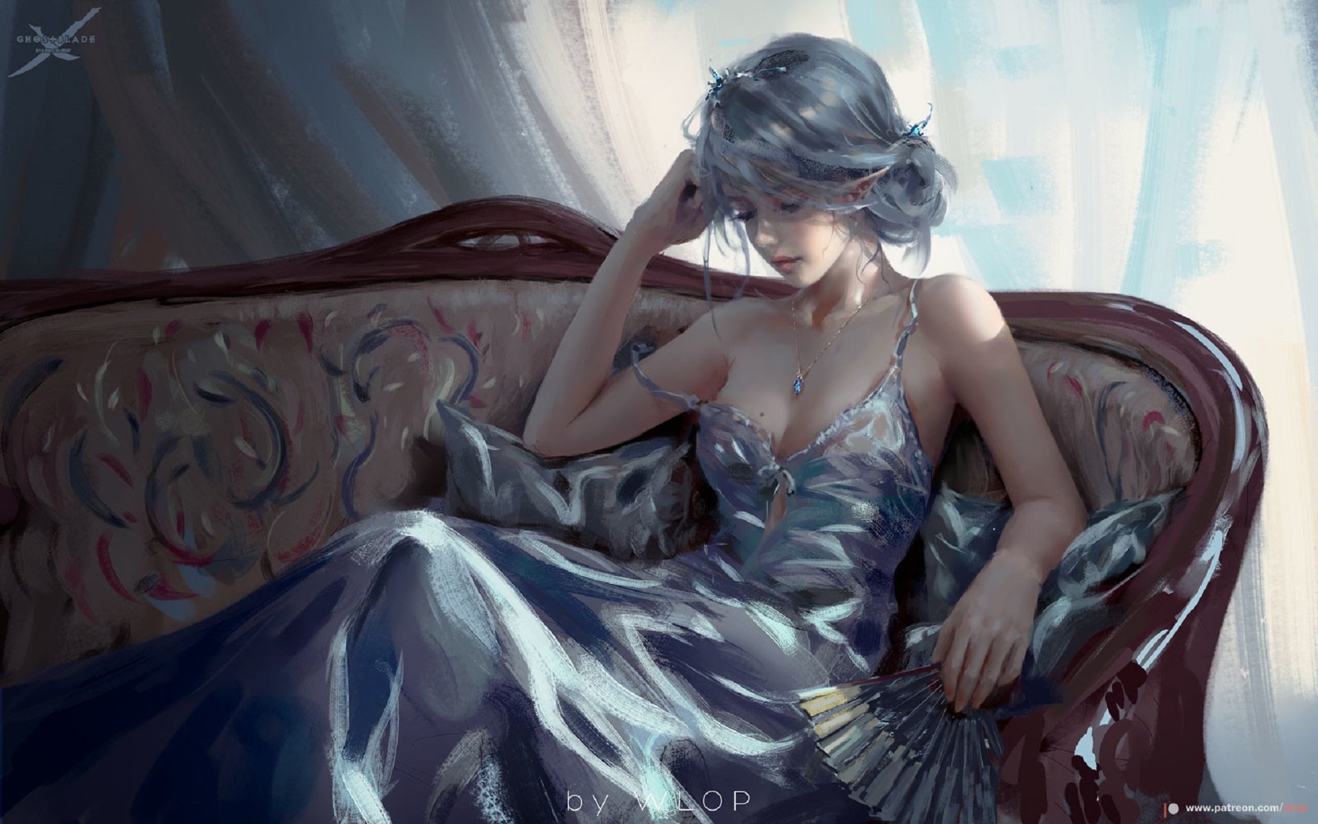 Download Couch Dress Summer Comic GhostBlade Art