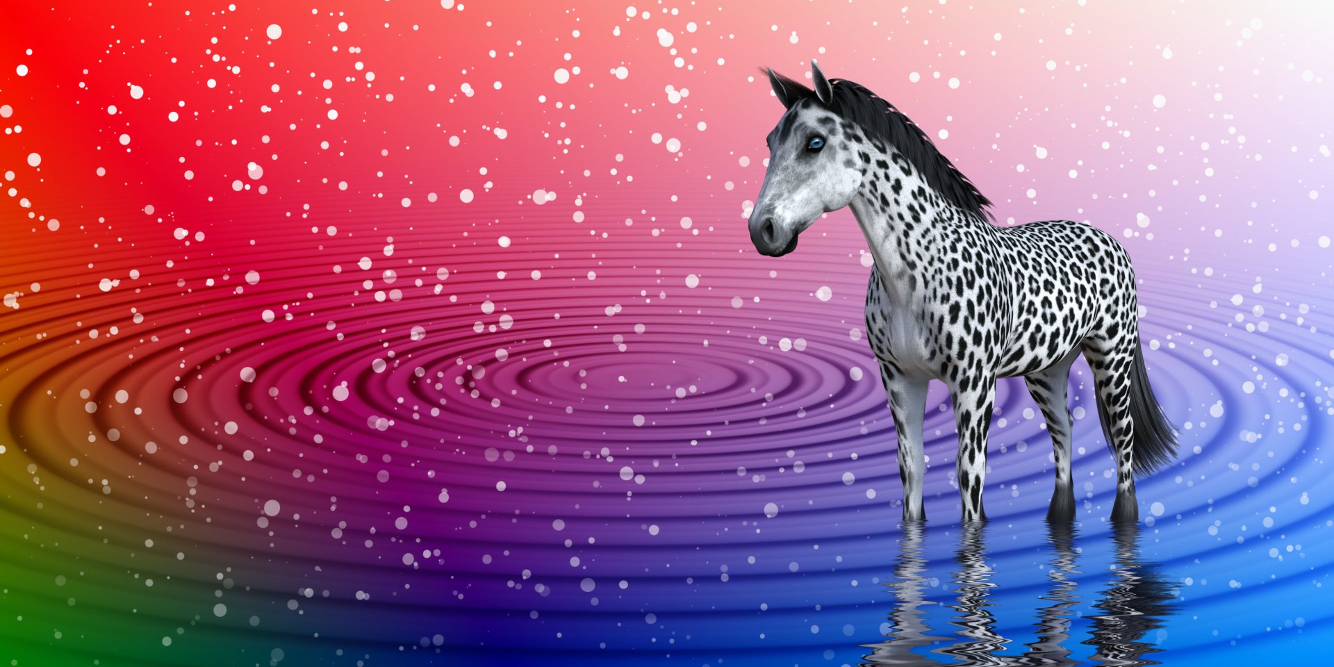 Download Water Swirl Colors Fantasy Horse Art by Susanlu4esm