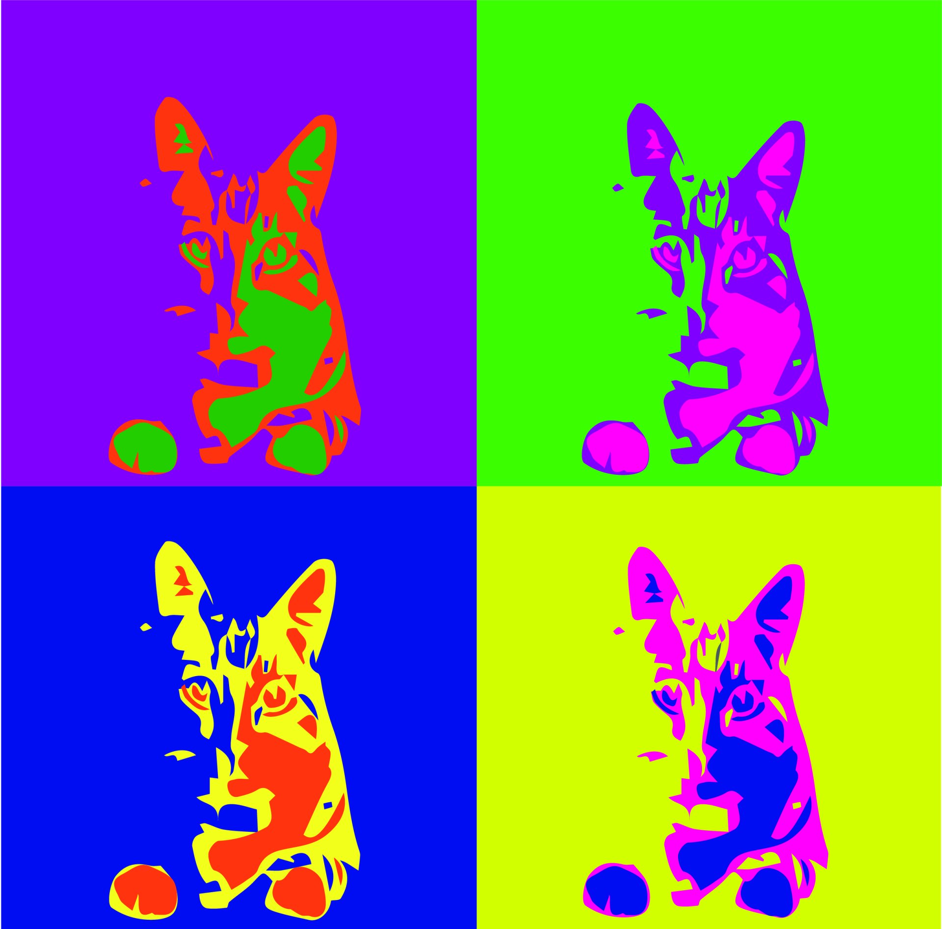 Abstract Kitty by Tsardnark