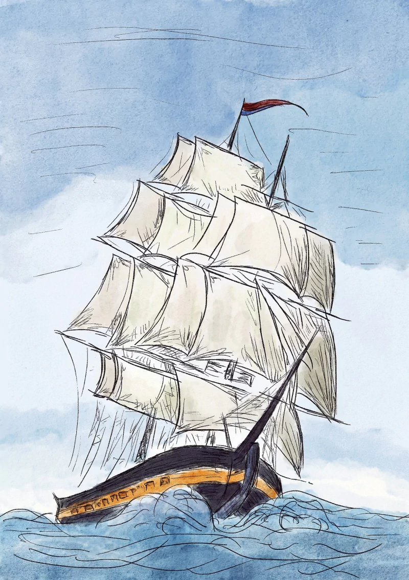  Ship on the Ocean Seas by Džoko Stach