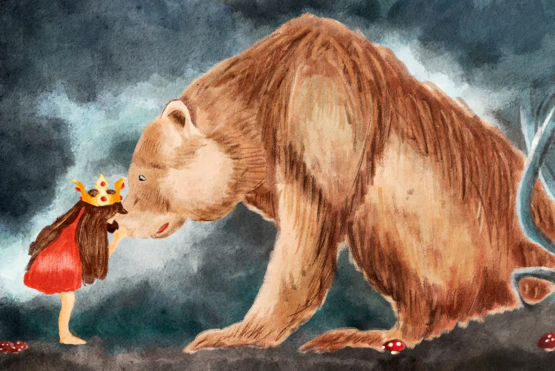  Little Princess and the Bear by Džoko Stach