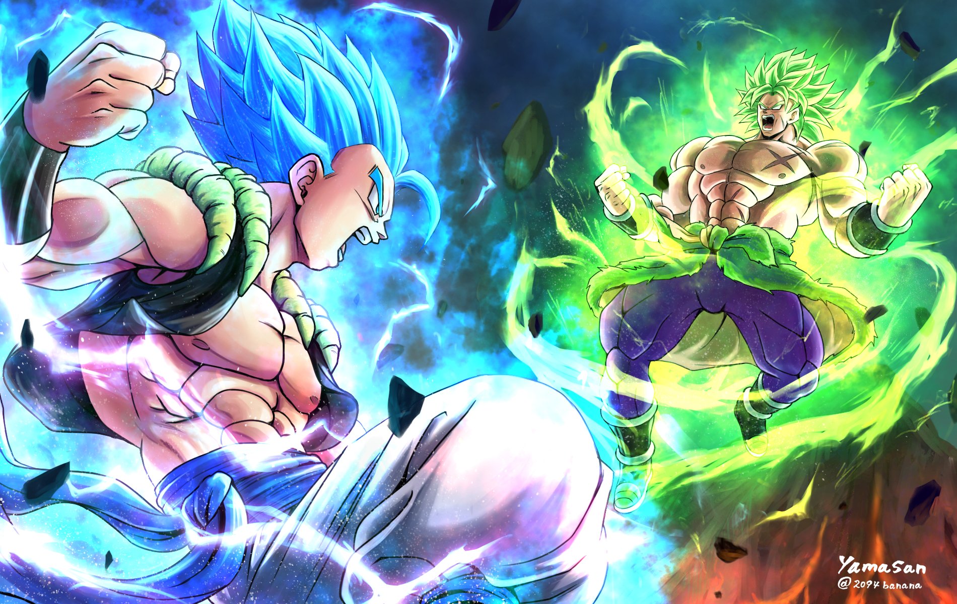 Download Broly (Dragon Ball) Gogeta (Dragon Ball) Anime Dragon Ball Super: Broly Art