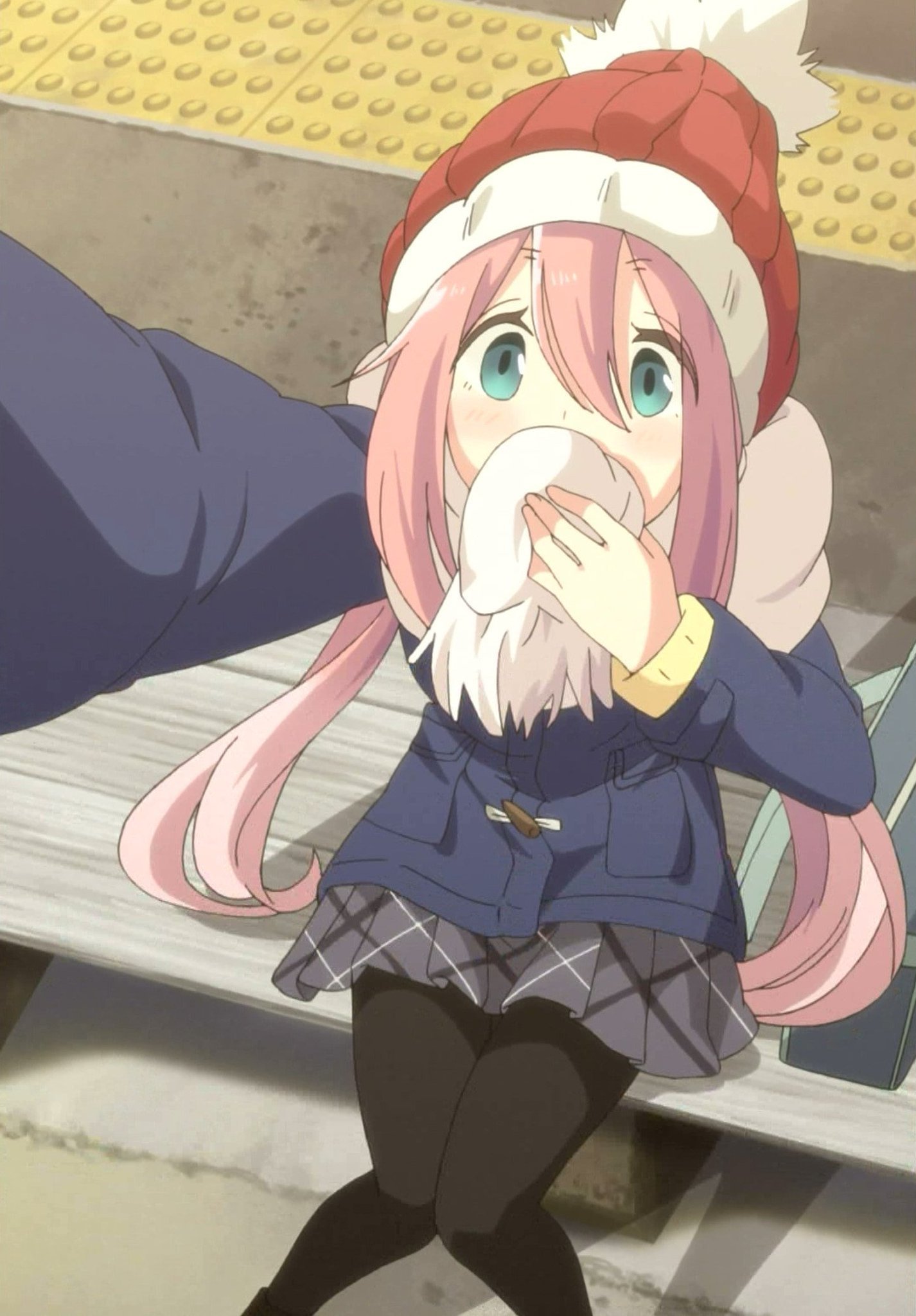 Download Selfie Nadeshiko Kagamihara Yuru Camp Anime Laid-Back Camp Art