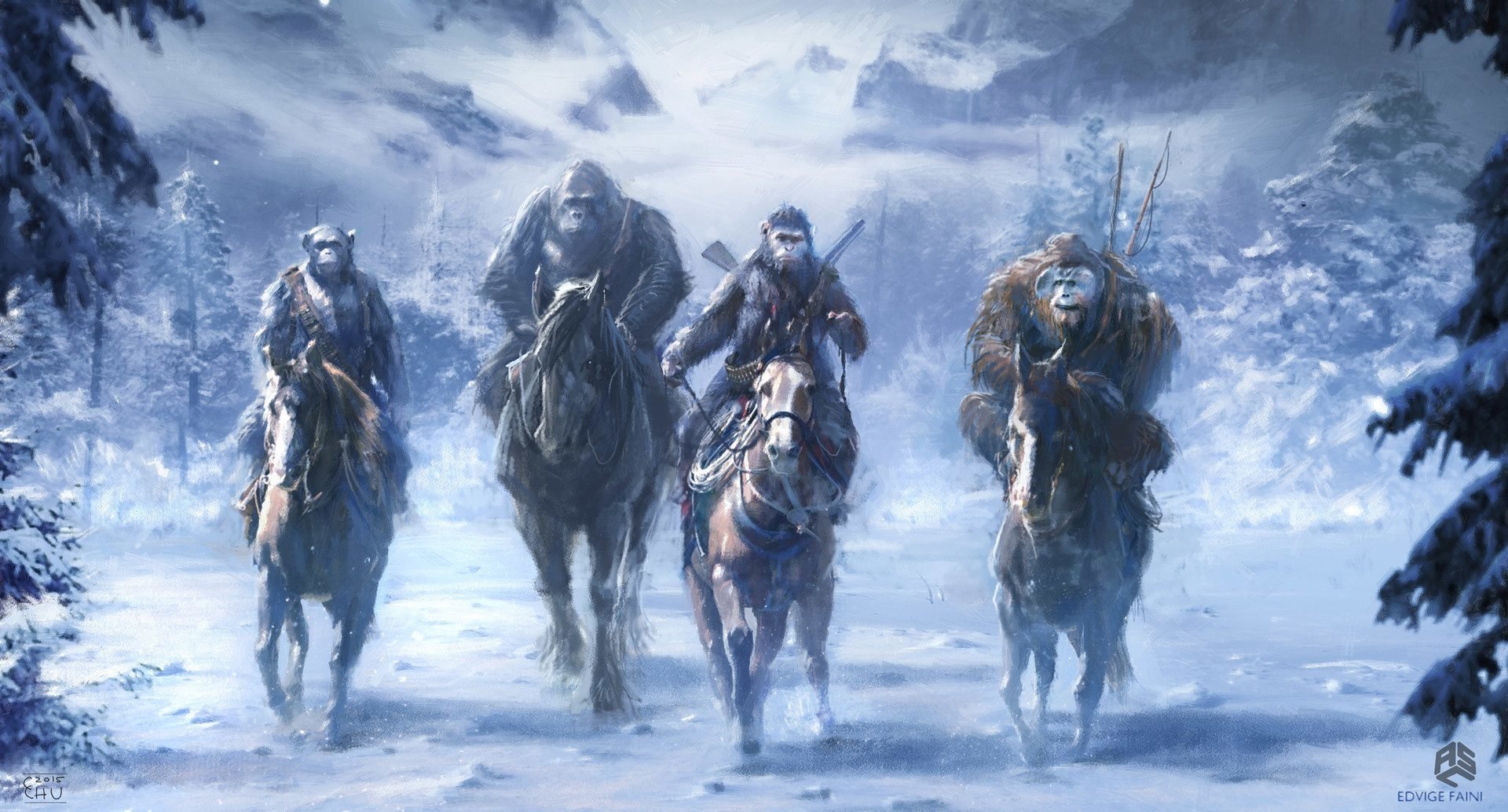 Download Movie War For The Planet Of The Apes Art