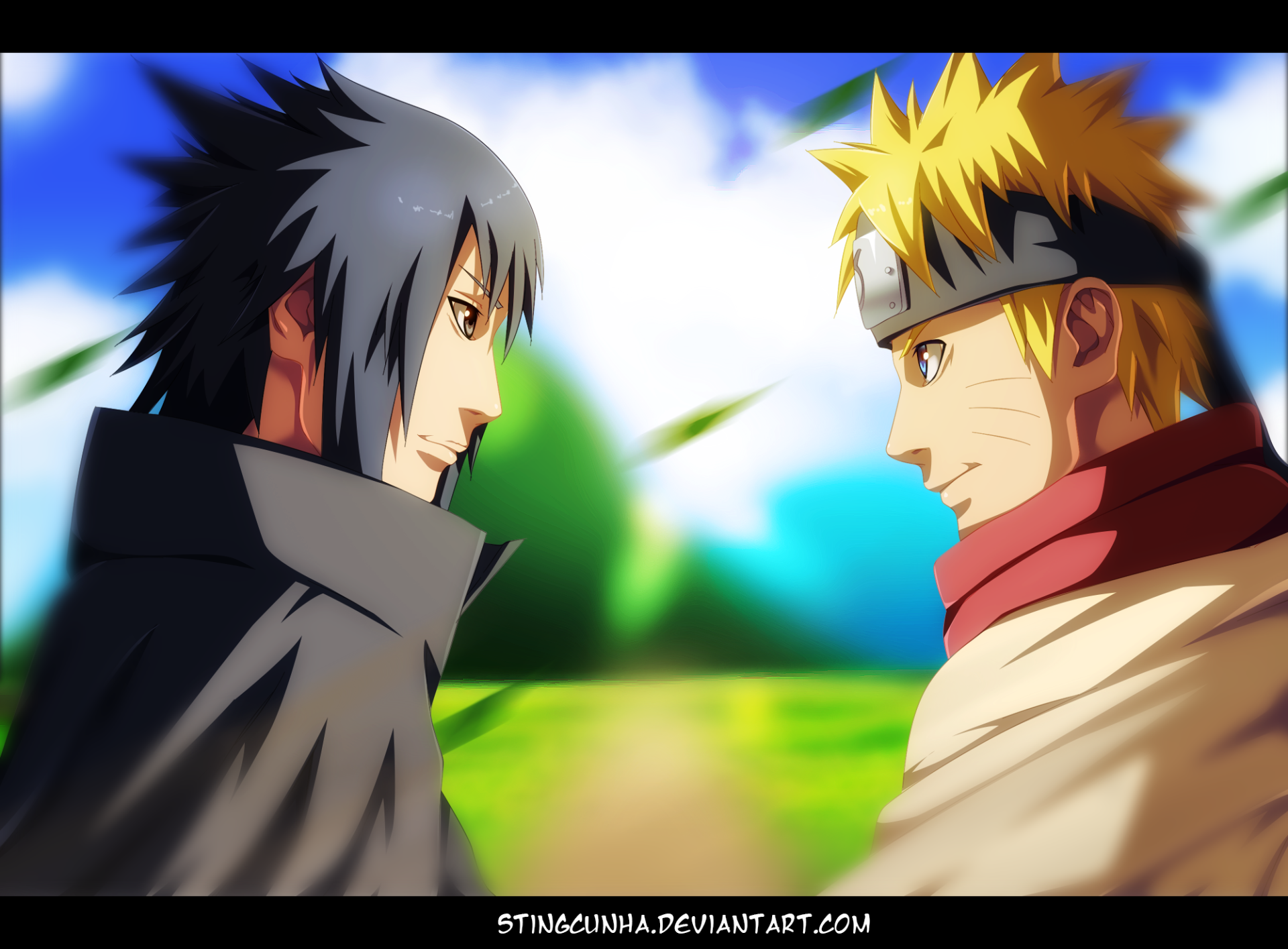 Download Sasuke Uchiha Naruto Uzumaki Anime Naruto Naruto & Sasuke Art