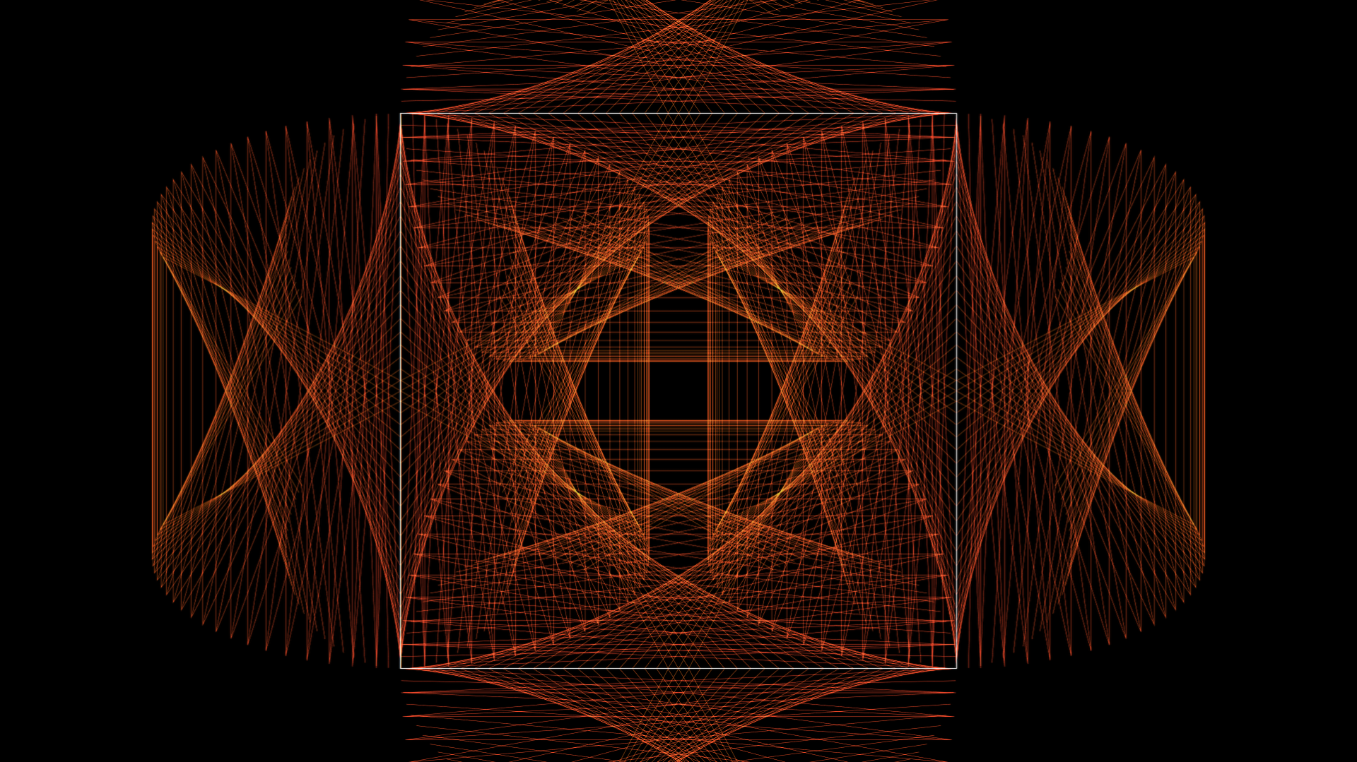 Orange Fractal with a cross by lonewolf6738 by lonewolf6738