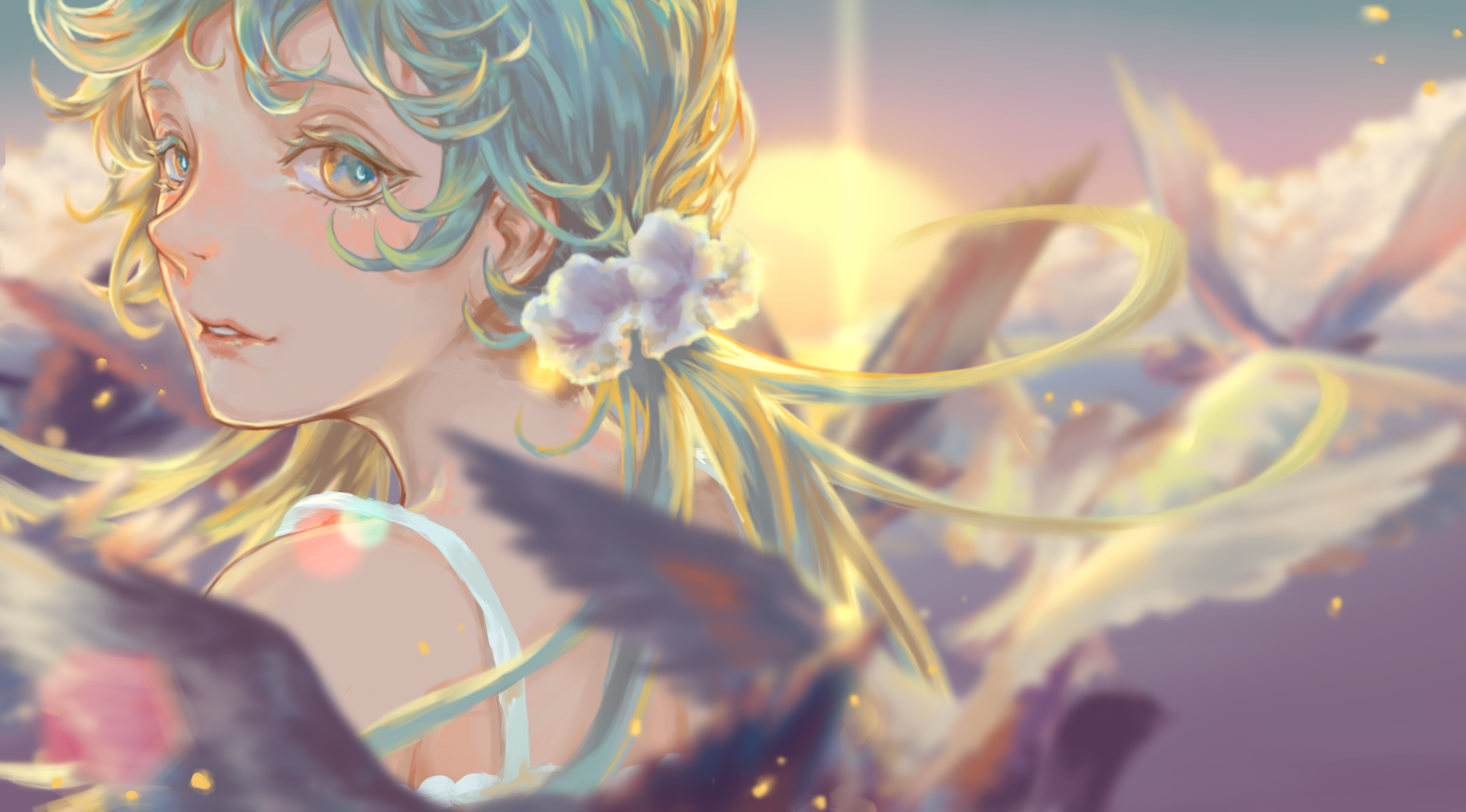 Download Hatsune Miku Sunshine Anime Vocaloid Art