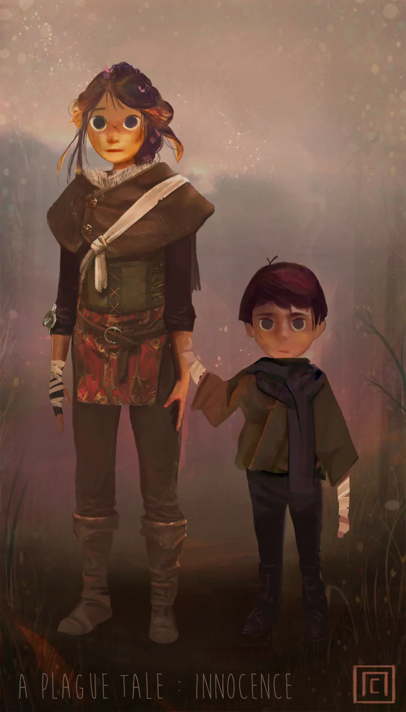 video game A Plague Tale: innocence fantasy characters Siblings Image