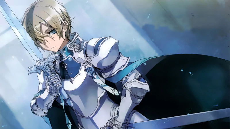 Blue Rose Sword (Sword Art Online) armor blue eyes blonde Eugeo (Sword Art Online) Anime Sword Art Online: Alicization Image