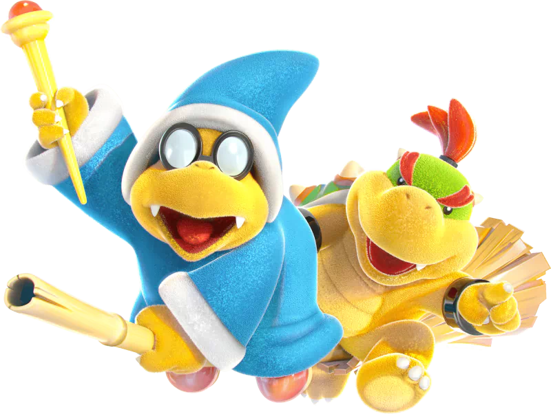 Bowser Kamek (Super Mario) video game Yoshi's Crafted World Image