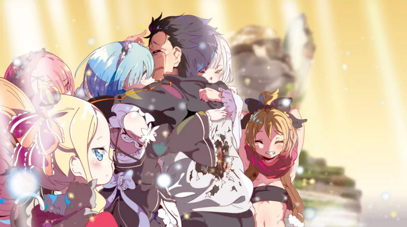 Felt (Re:ZERO) Beatrice (Re:ZERO) Ram (Re:ZERO) Rem (Re:ZERO) Subaru Natsuki Anime Re:Zero - Starting Life in Another World Image