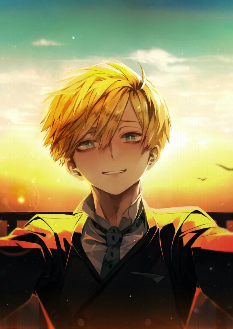 sunset Neito Monoma Anime My Hero Academia anime sunset Image