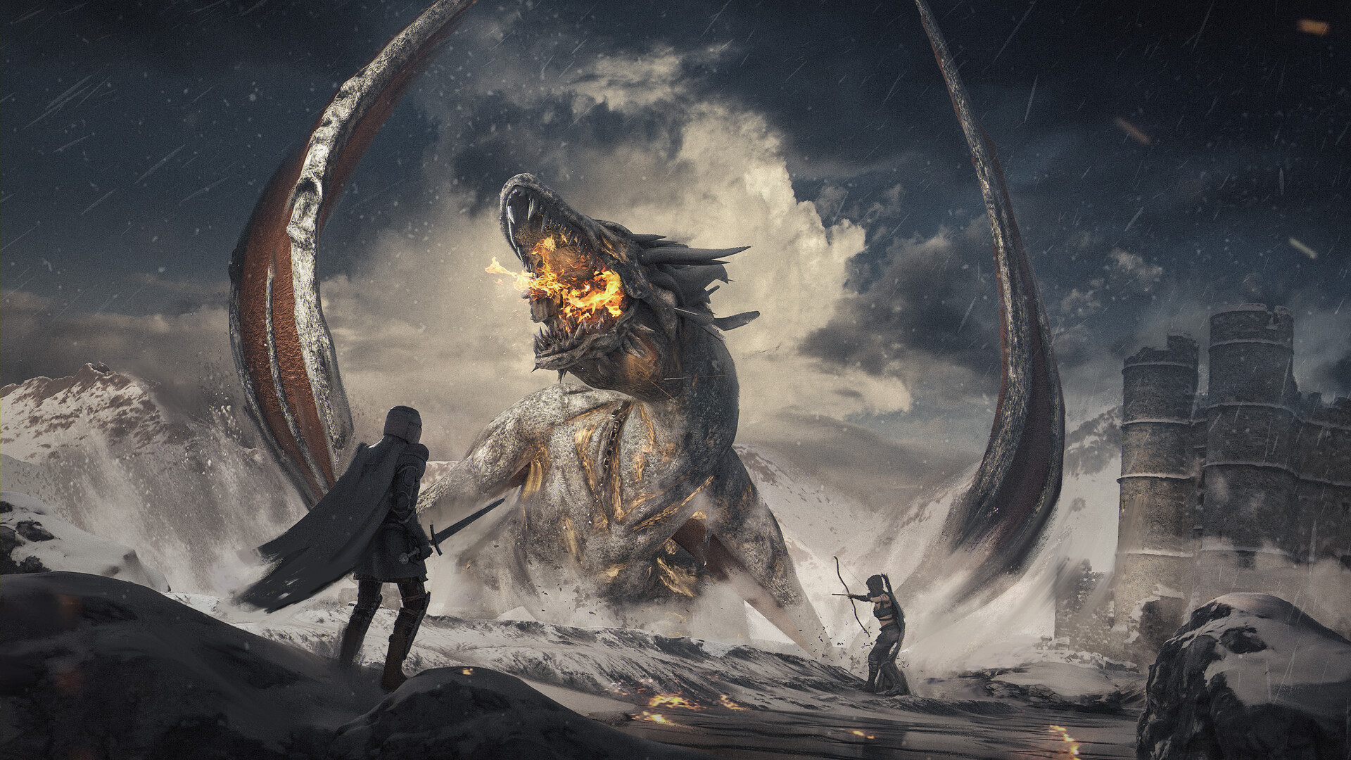 Fantasy Dragon Art by Max Horbatiuk