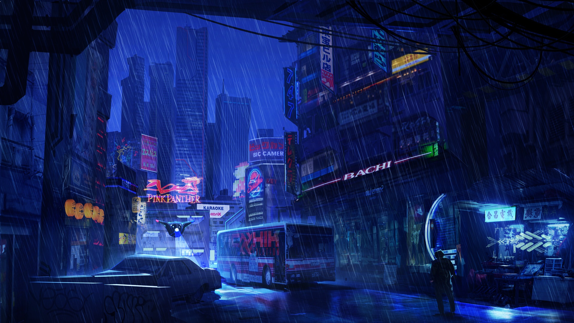 Sci Fi Cyberpunk Art by XiXin Guo