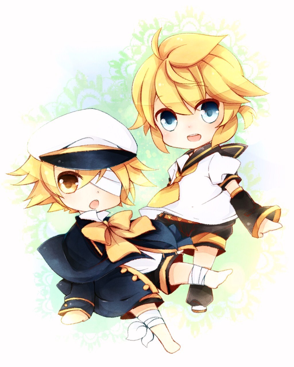 Oliver and Kagamine Len by Sum