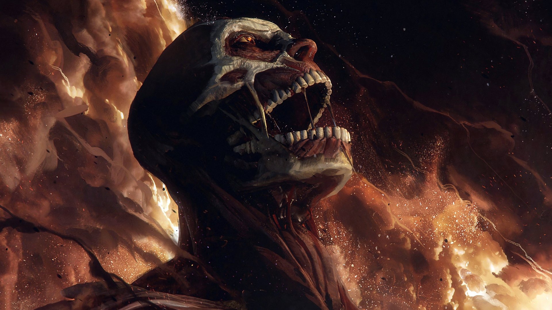 Download Colossal Titan Anime Attack On Titan Art
