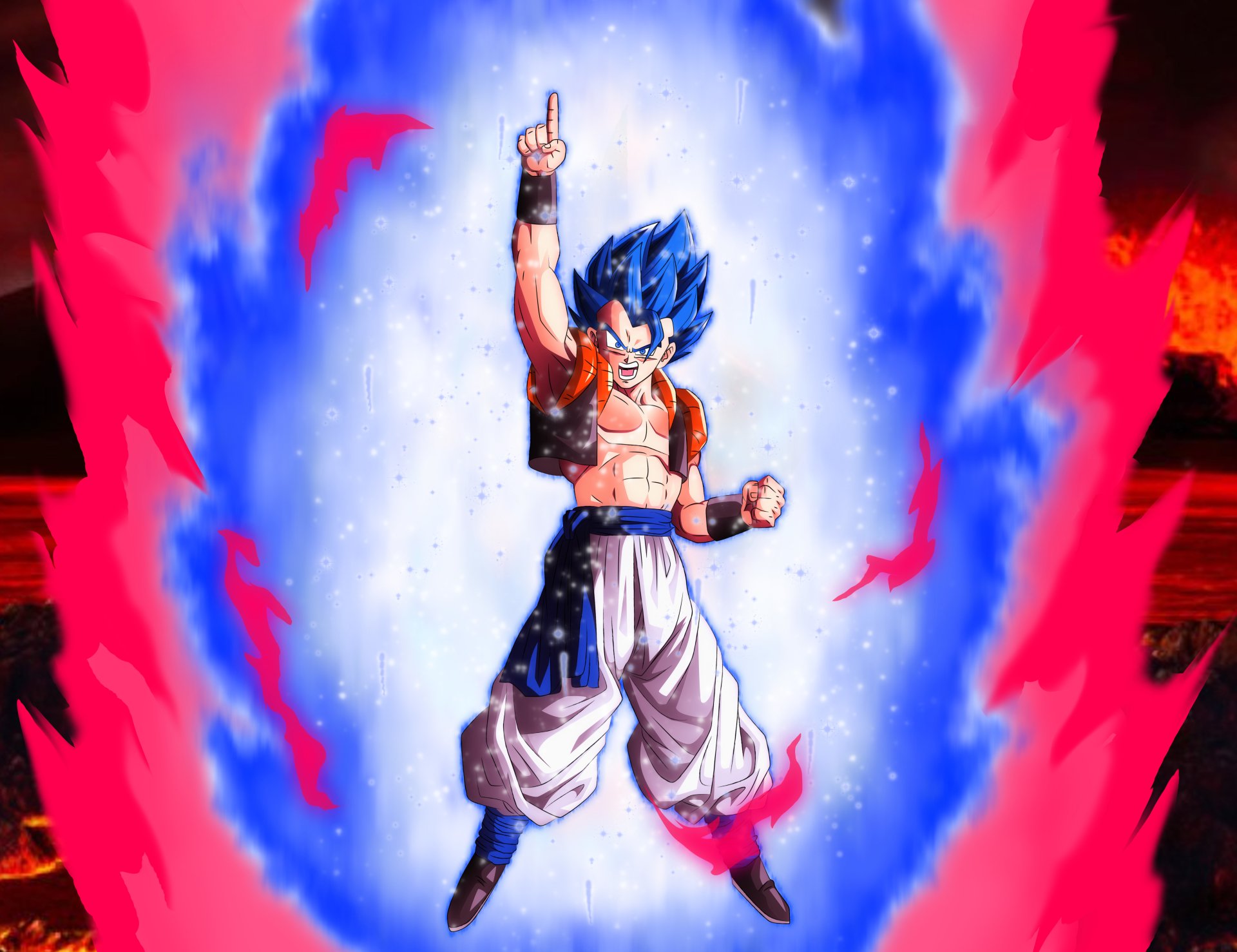 Download Super Saiyan Blue Gogeta (Dragon Ball) Anime Dragon Ball Super: Broly Art