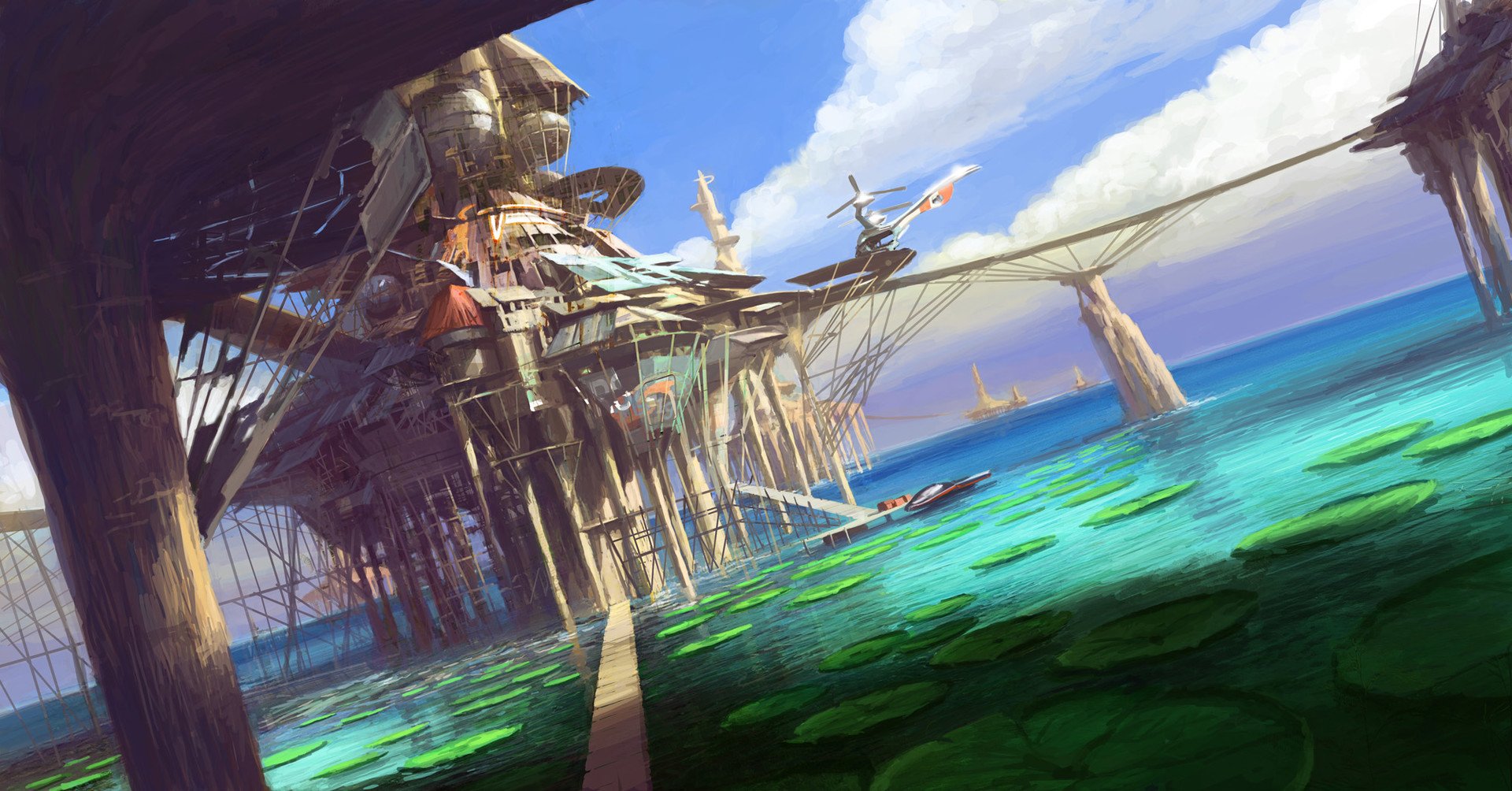 Download Sci Fi Building Art