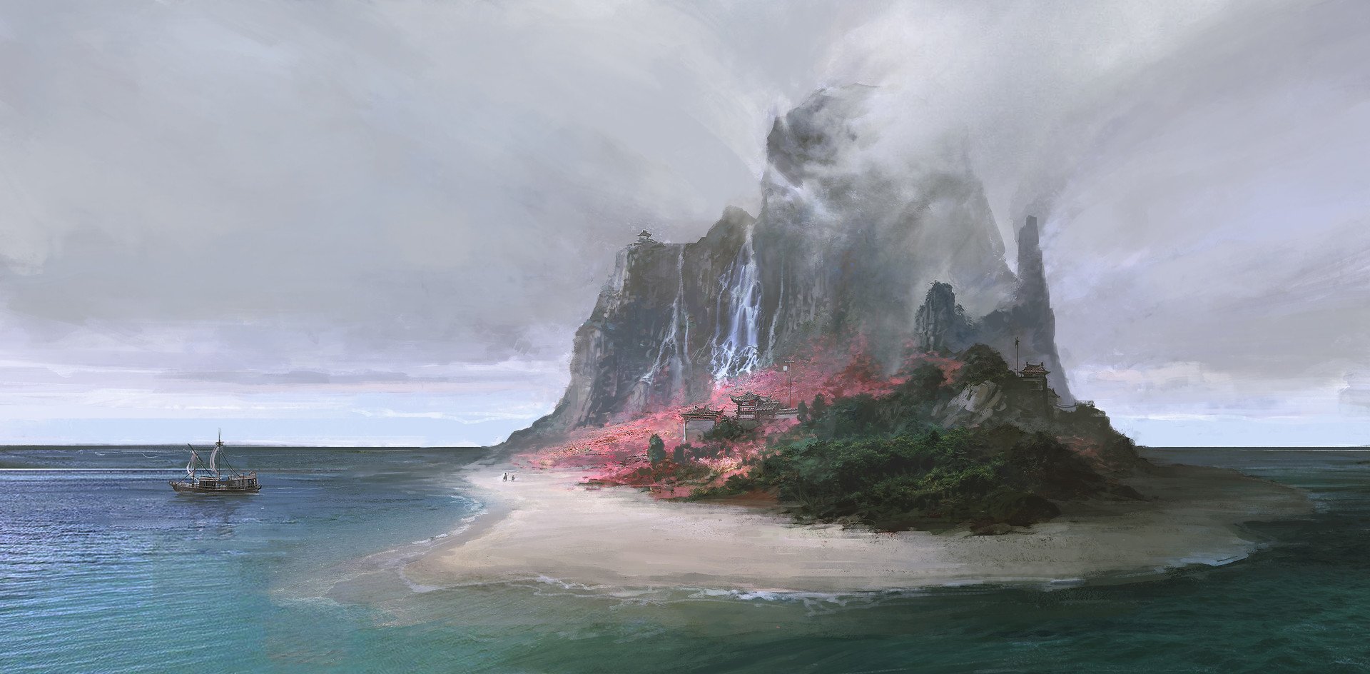 Download Island Fantasy Landscape Fantasy Landscape Art