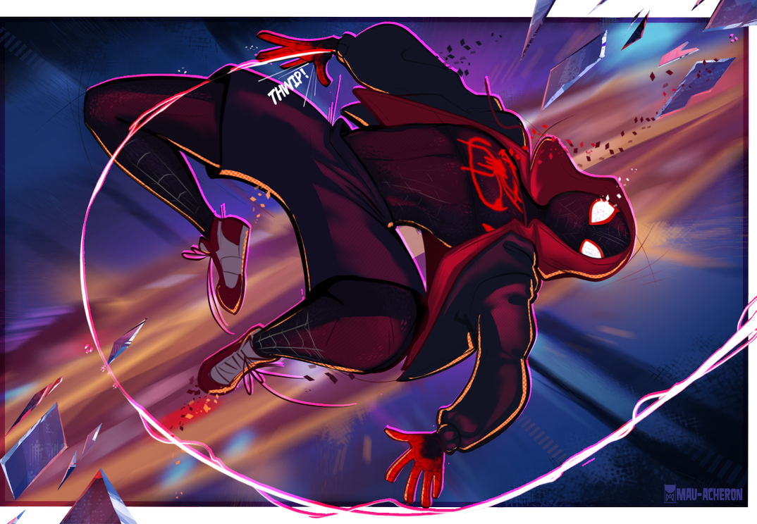 Spider Man Into The Spider Verse Art By Mau Acheron