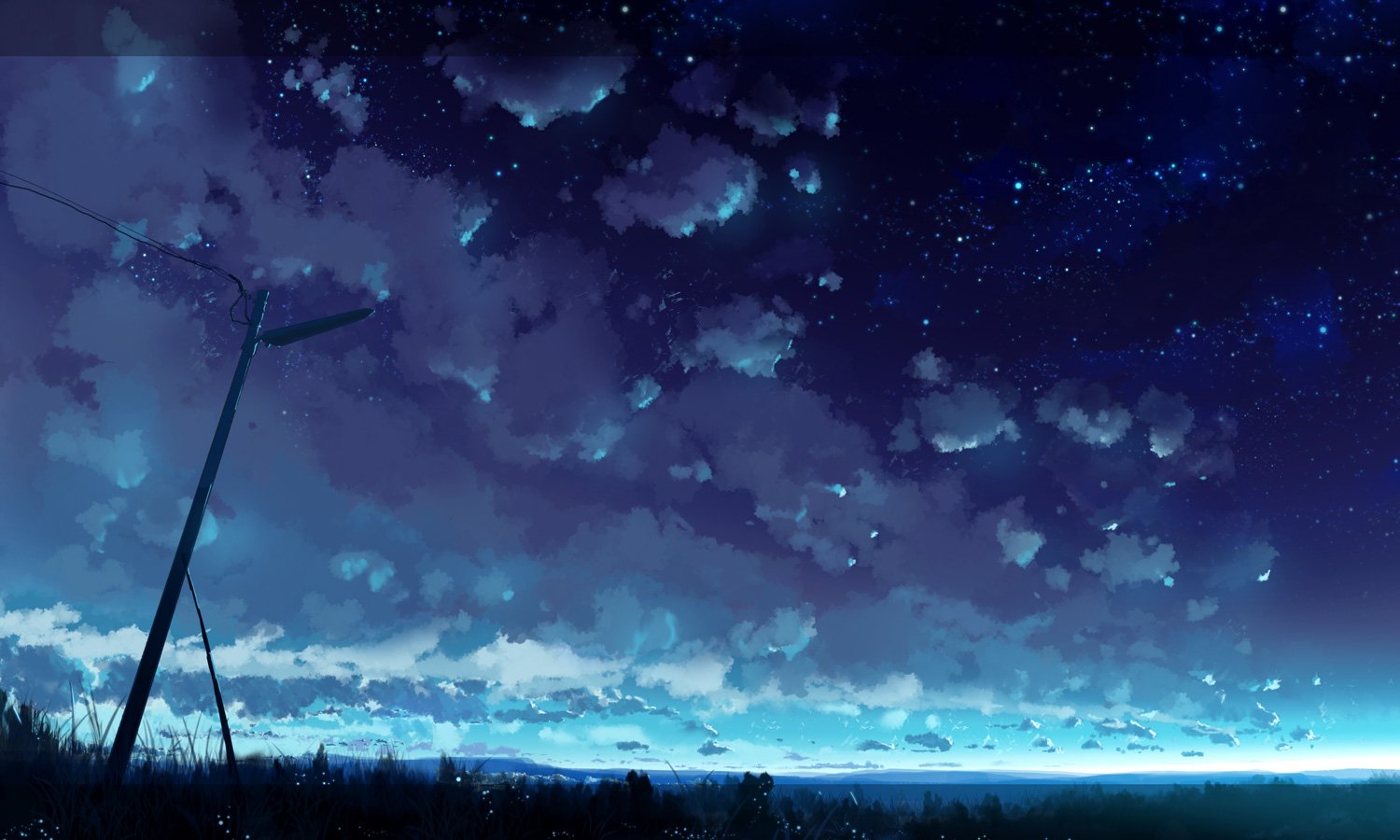 Download Starry Sky Anime Night Anime Night Art