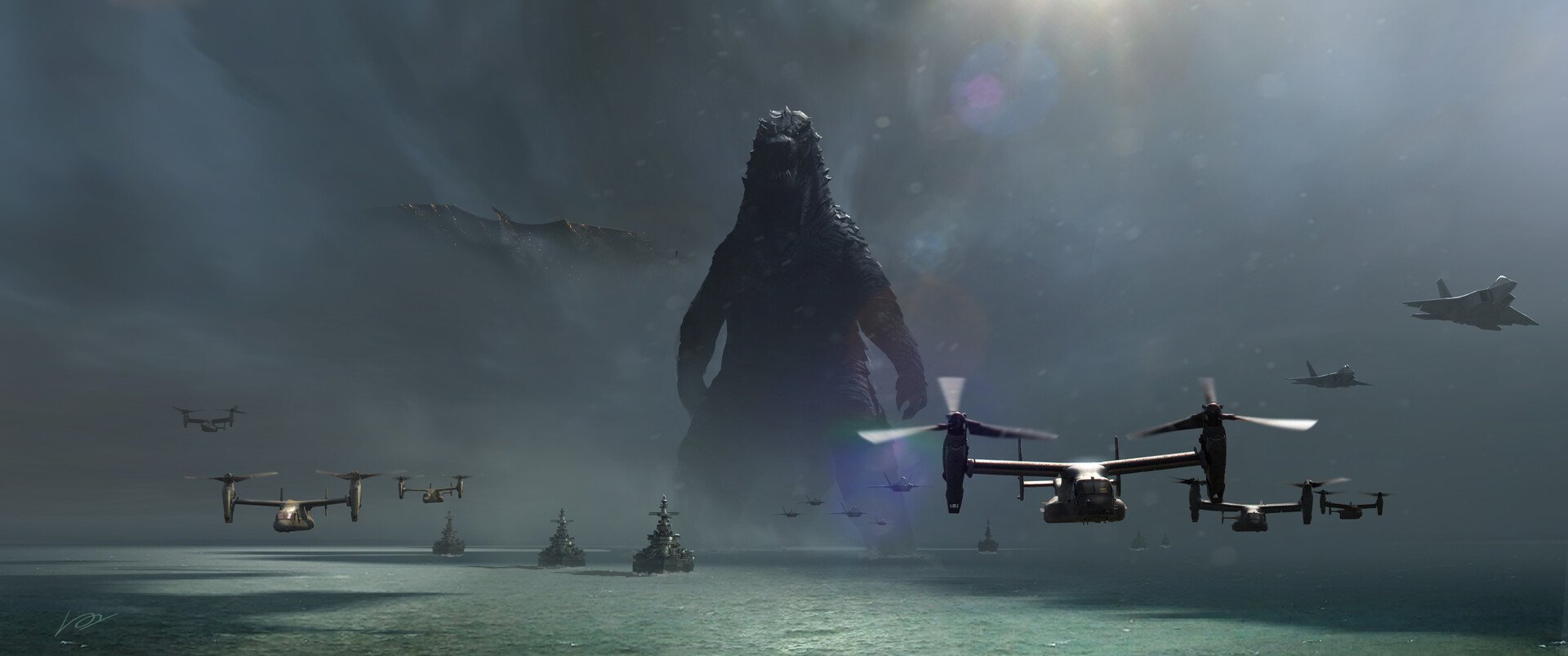 Download Godzilla (Monsterverse) Godzilla Movie Godzilla: King Of The Monsters Art