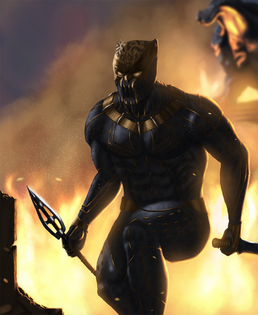 Download Erik Killmonger Movie Black Panther (Marvel Comics) Art