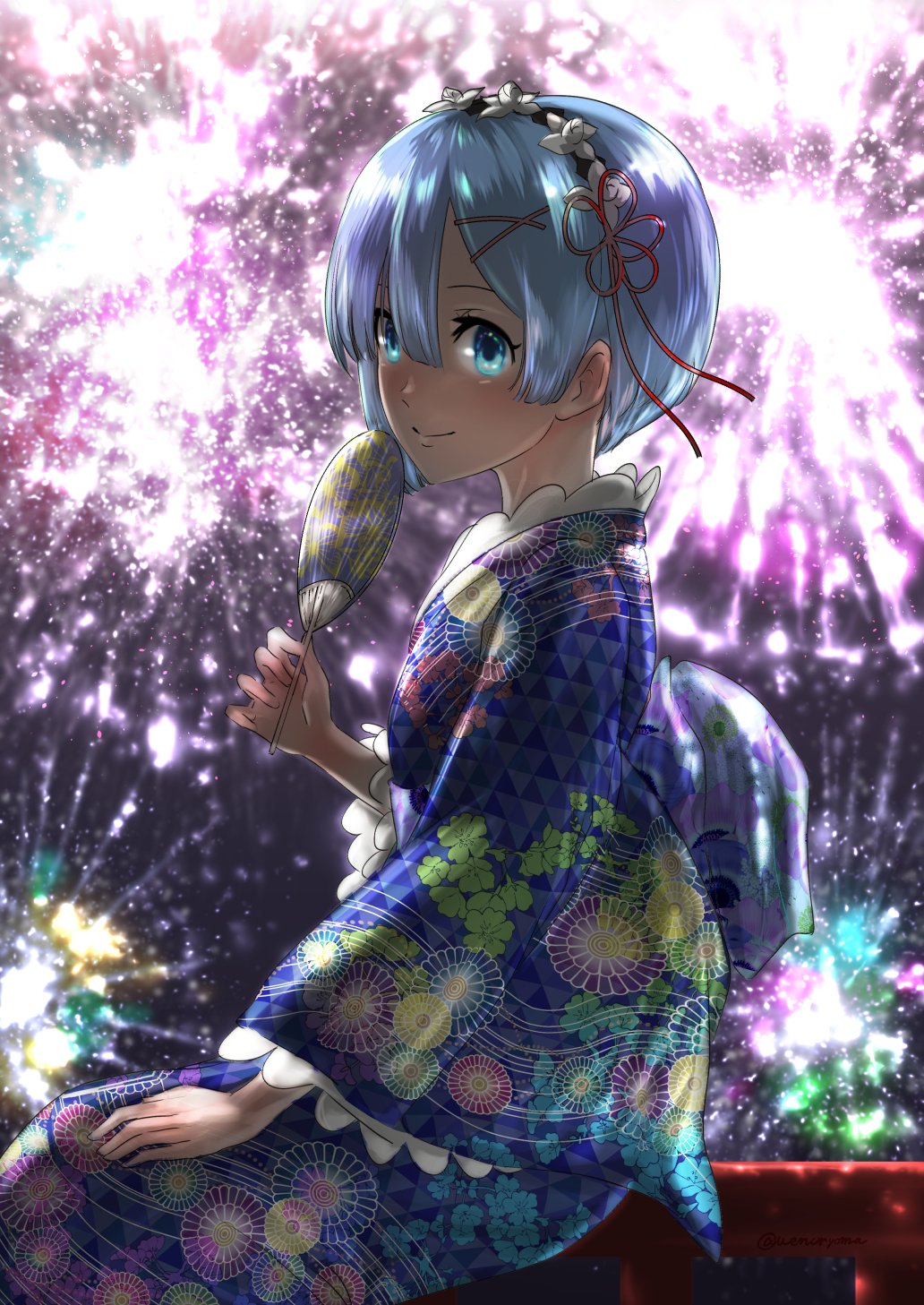 Download Yukata Rem (Re:ZERO) Anime Re:Zero - Starting Life In Another World Art