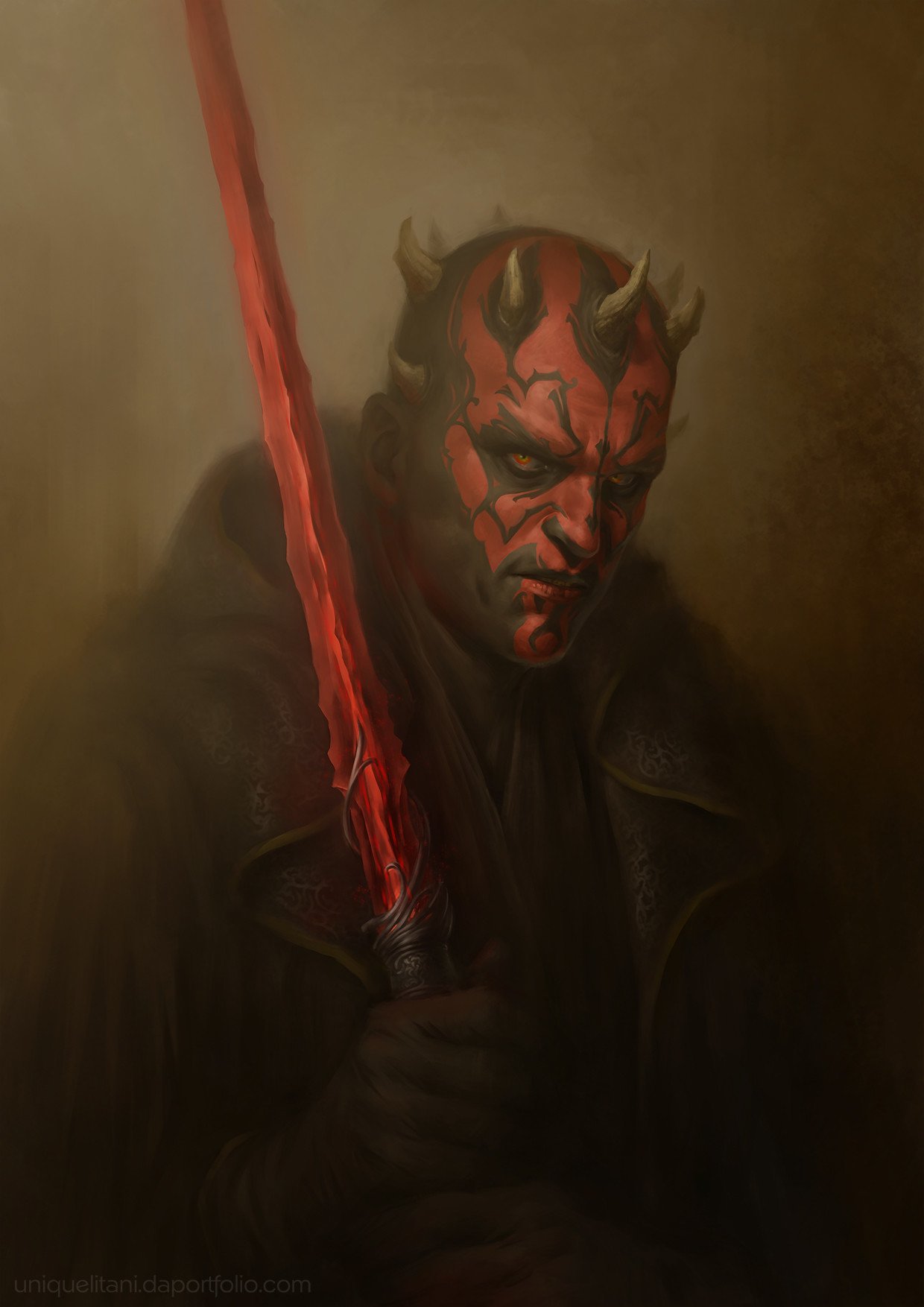 Download Darth Maul Sci Fi Star Wars Art