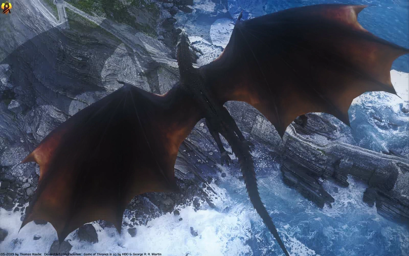  Game of Thrones - Drogon the winged shadow